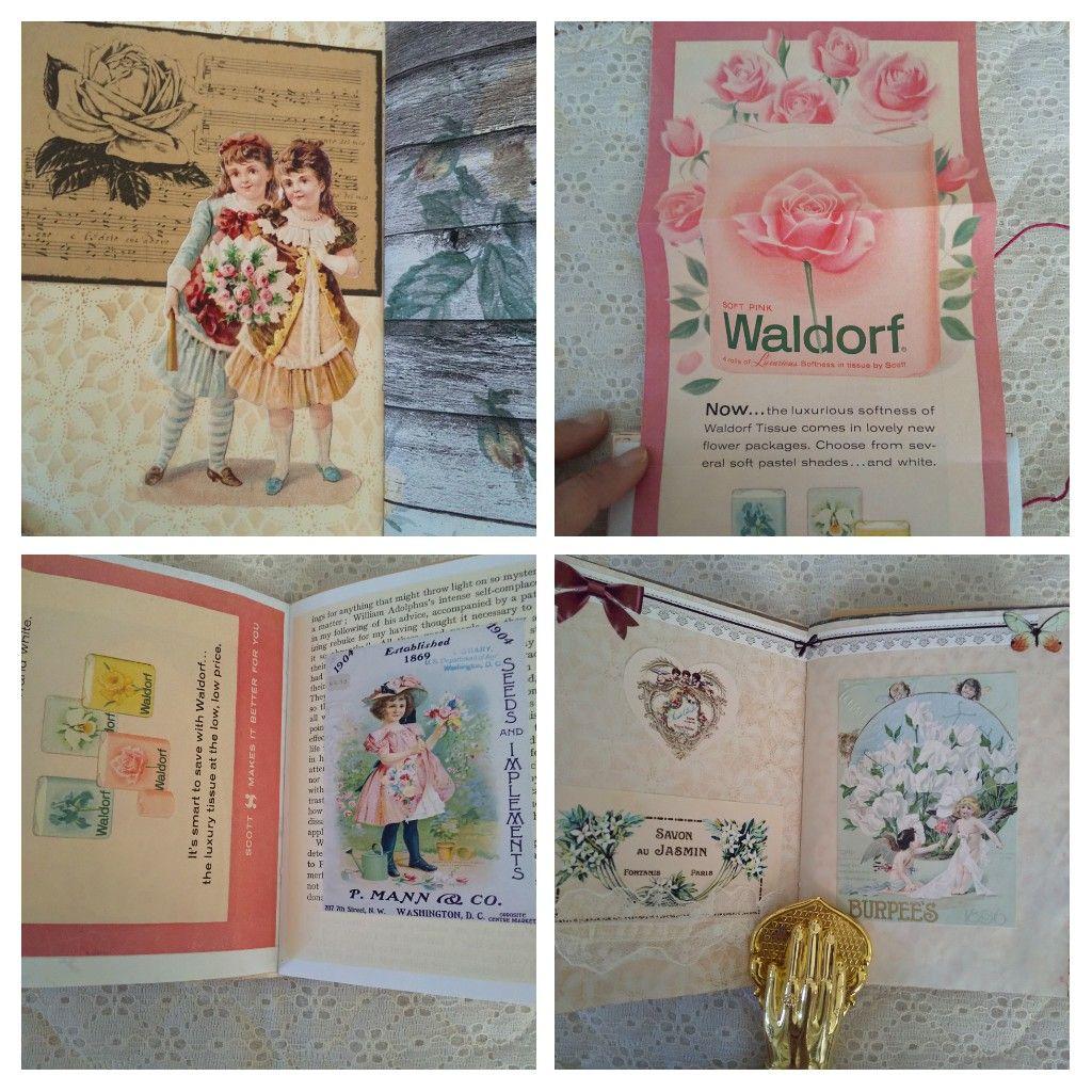 ジャンクジャーナル　ビンテージフラワー