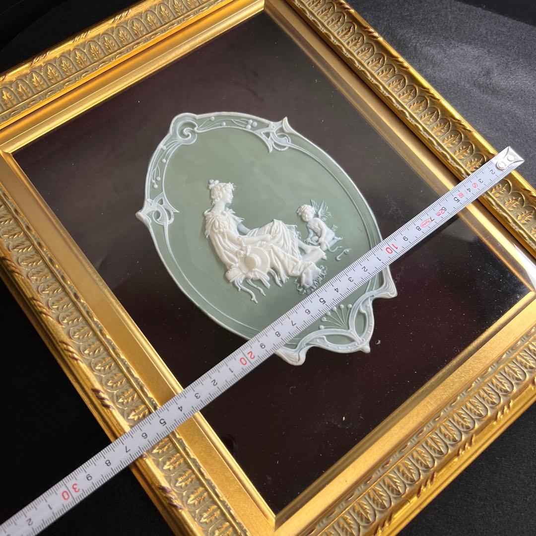 英国　パテ・シュール・パテ　女神、天使文額　東Y7-1218☆1Fトトサ