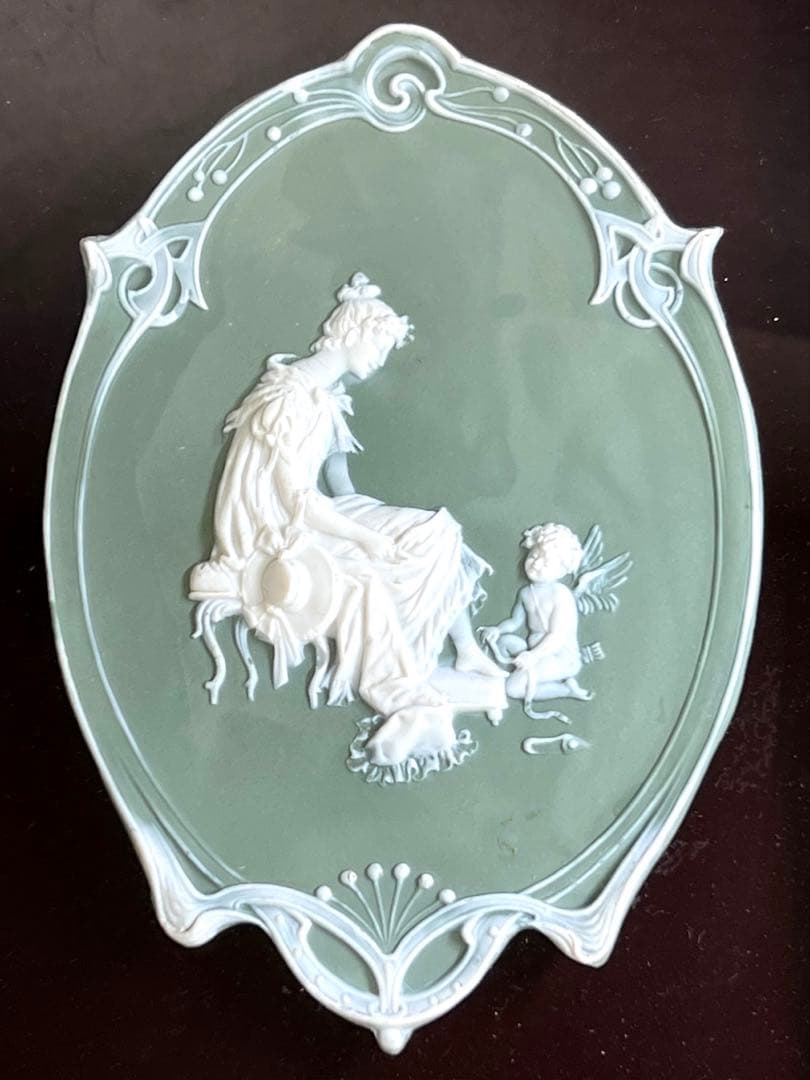 英国　パテ・シュール・パテ　女神、天使文額　東Y7-1218☆1Fトトサ