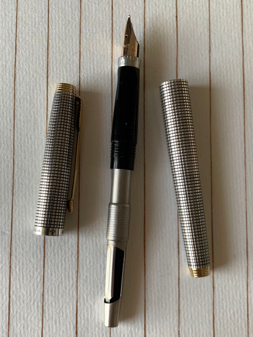 パーカー75 スターリングシルバー 初期型 14Kペン先