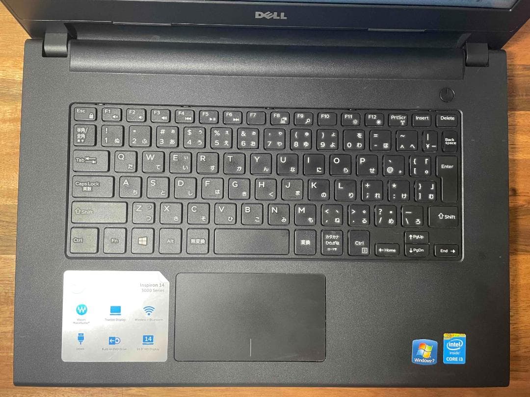 Win11 Dell 14インチ 第4世代i3 メモリ8GB SSD240GB