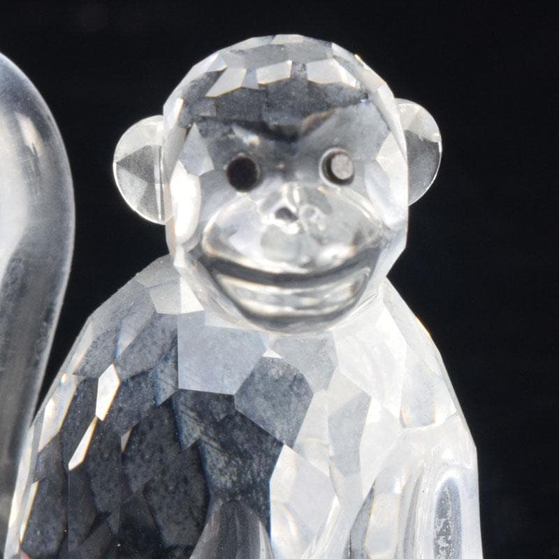 SWAROVSKI　スワロフスキー　クリスタルガラス　猿　箱付　2点　V8375