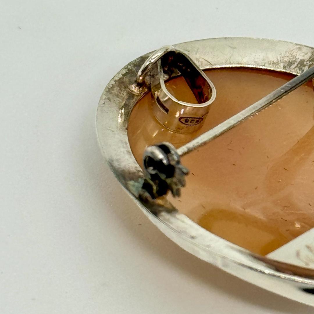 Salvatore Ferragamo フェラガモ ブローチ カメオ 925