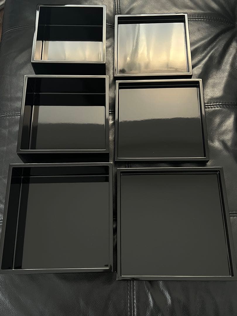 【希少】【新品】入子　三段重　重箱　紀州塗り