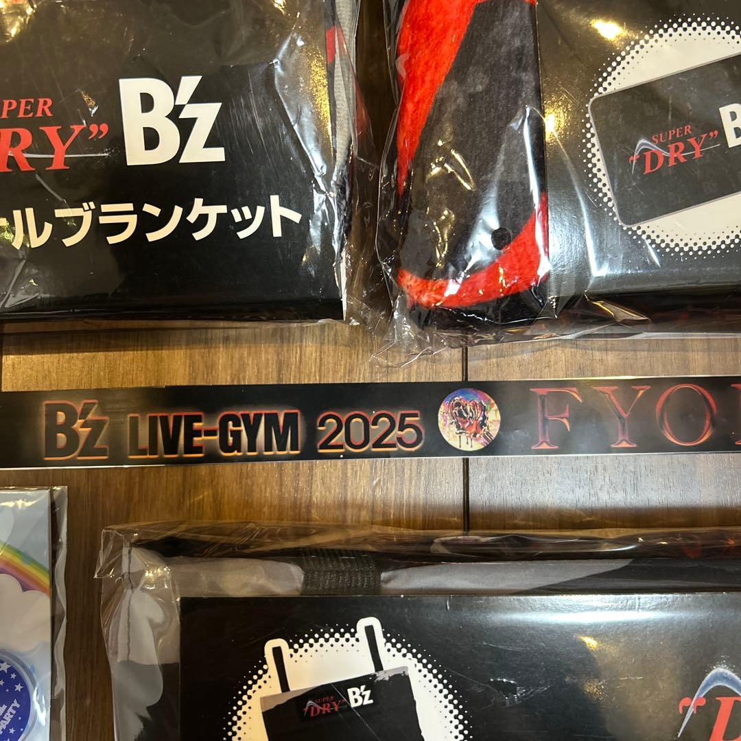 アサヒスーパードライ　B'z オリジナルブランケット　クッション　銀テープ