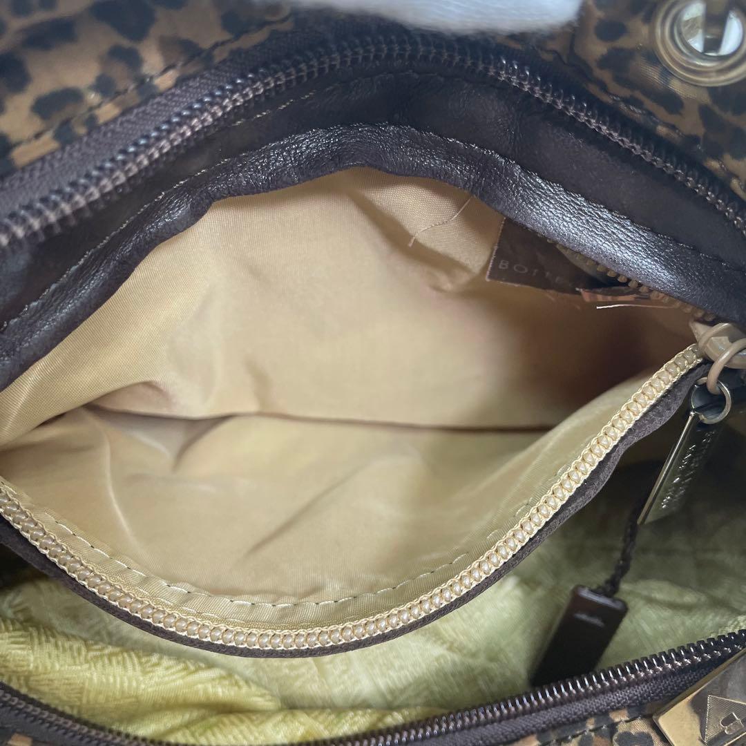 【ヴィンテージ】ボッテガヴェネタ 2WAY メタルハンドル レオパード柄