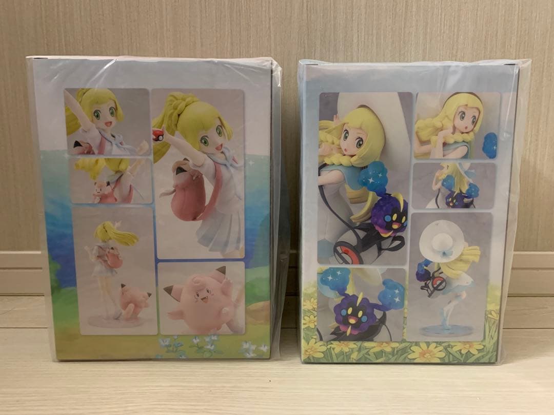 【未開封2点セット】①がんばリーリエ＆ピッピ②リーリエ＆コスモッグ フィギュア