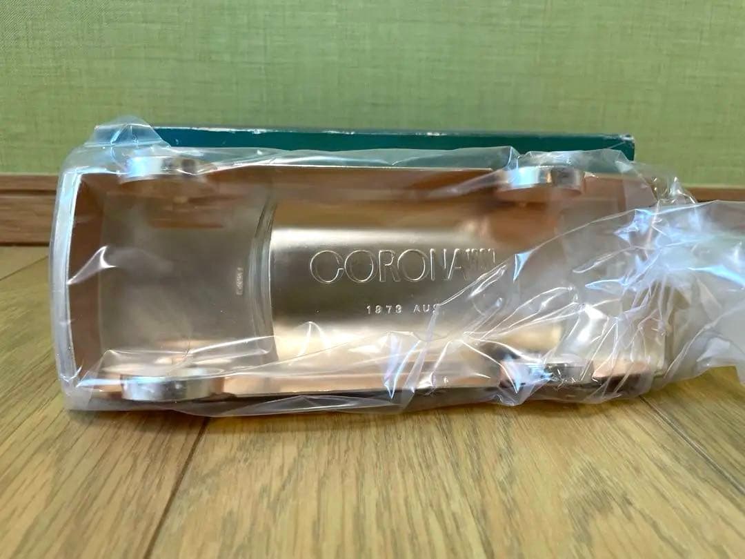 美品トヨタ コロナ メタル製 ゴールド　シガレットケース　ノベルティ　1973