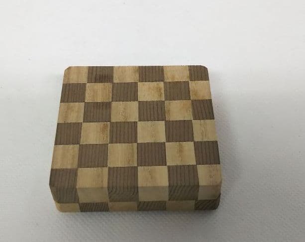 茶道具 寄木四方市松香合 三代田原一斎 新品未使用