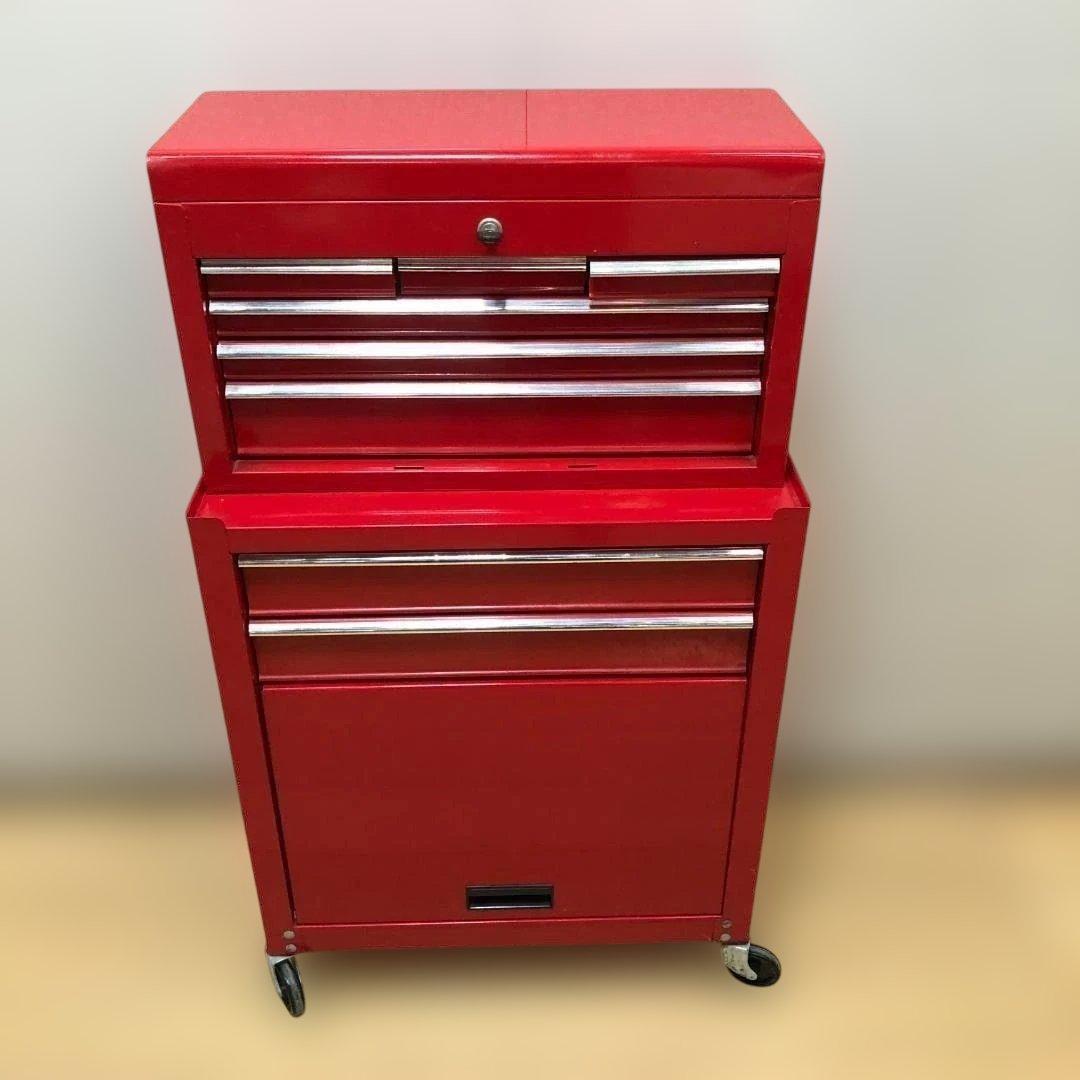 下　②　ツールボックス 2点セット 工具箱 鍵付き キャスター付き　250604