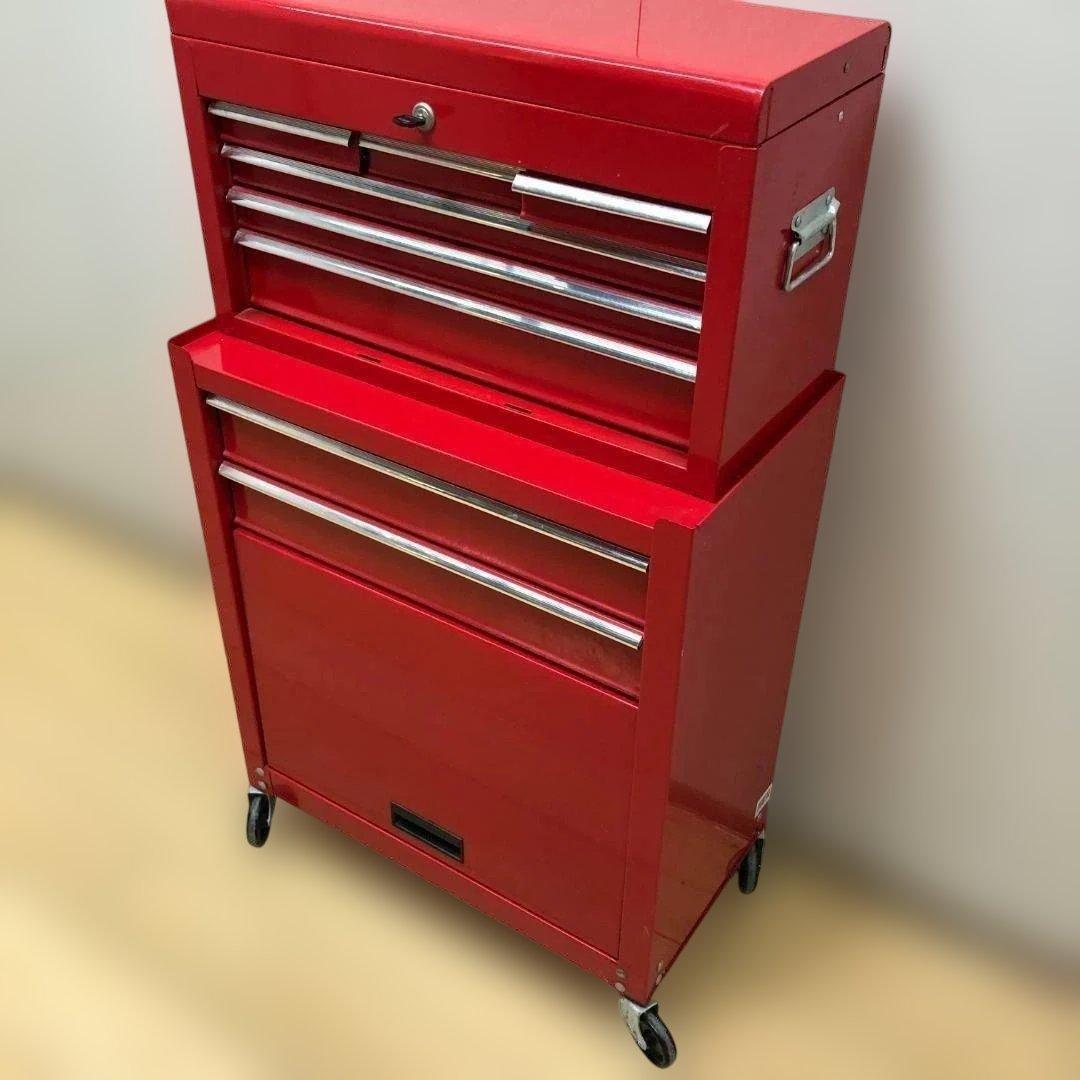 下　②　ツールボックス 2点セット 工具箱 鍵付き キャスター付き　250604