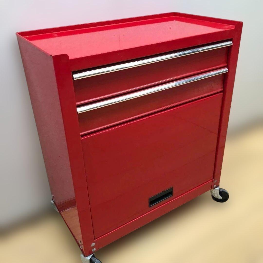 下　②　ツールボックス 2点セット 工具箱 鍵付き キャスター付き　250604