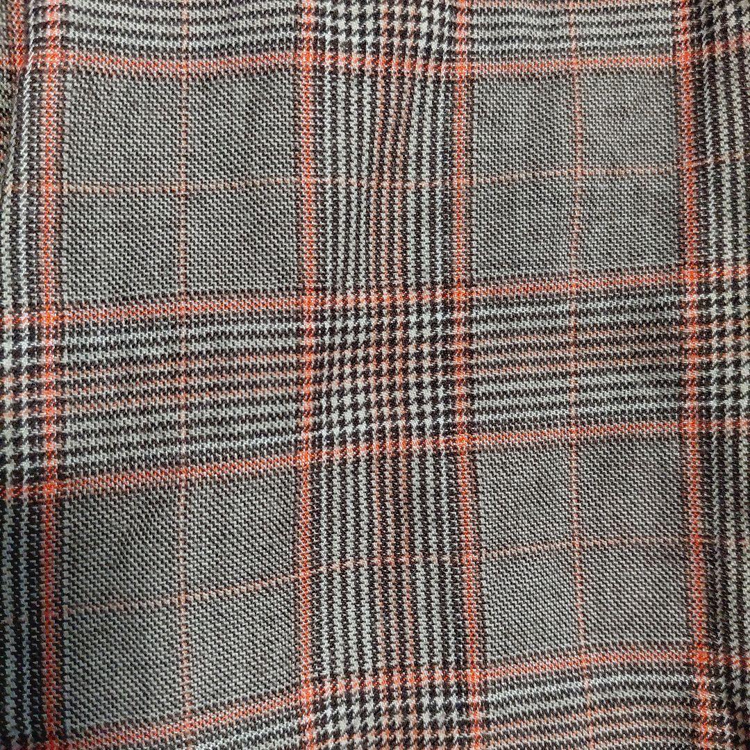 ヴィヴィアン　スカート　ウール　プリーツ チェック　オーヴボタン　裏地ロゴ　L