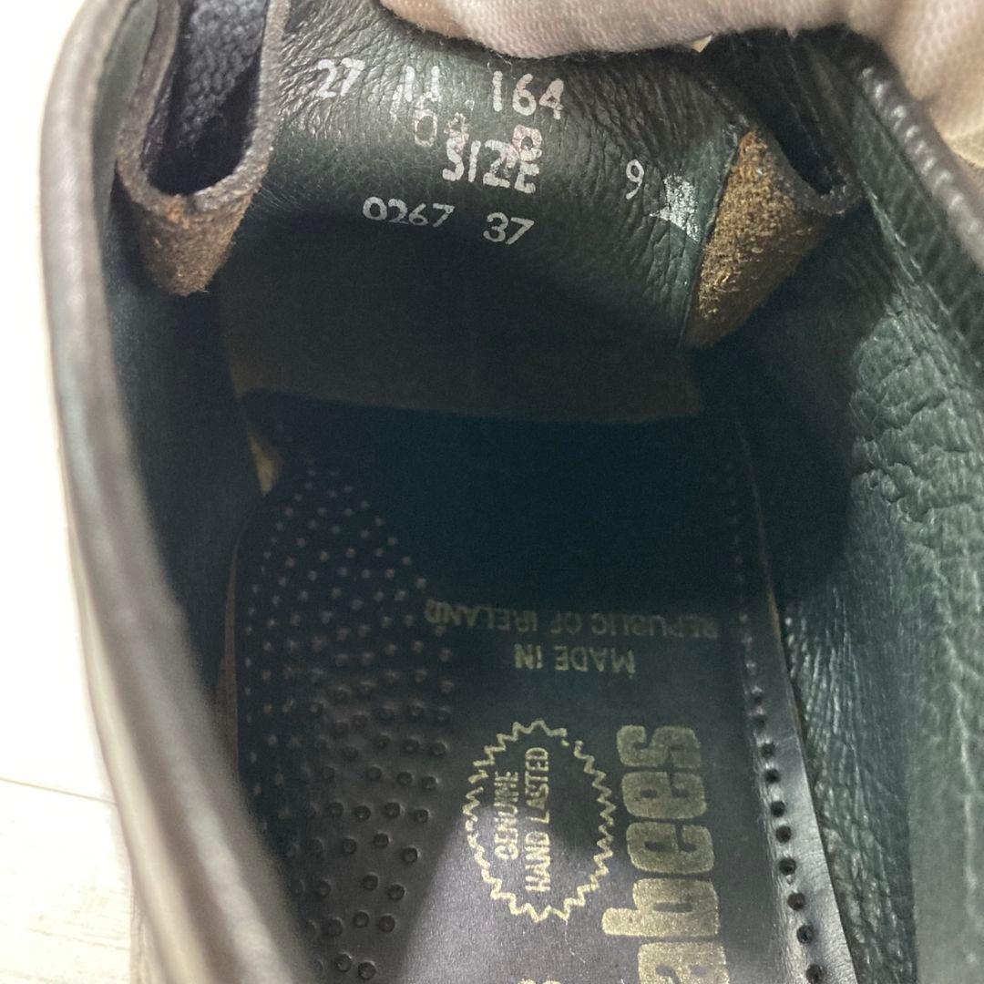 希少 クラークス Clarks ワラビー27cm 黒 レザー 本革 アイルランド