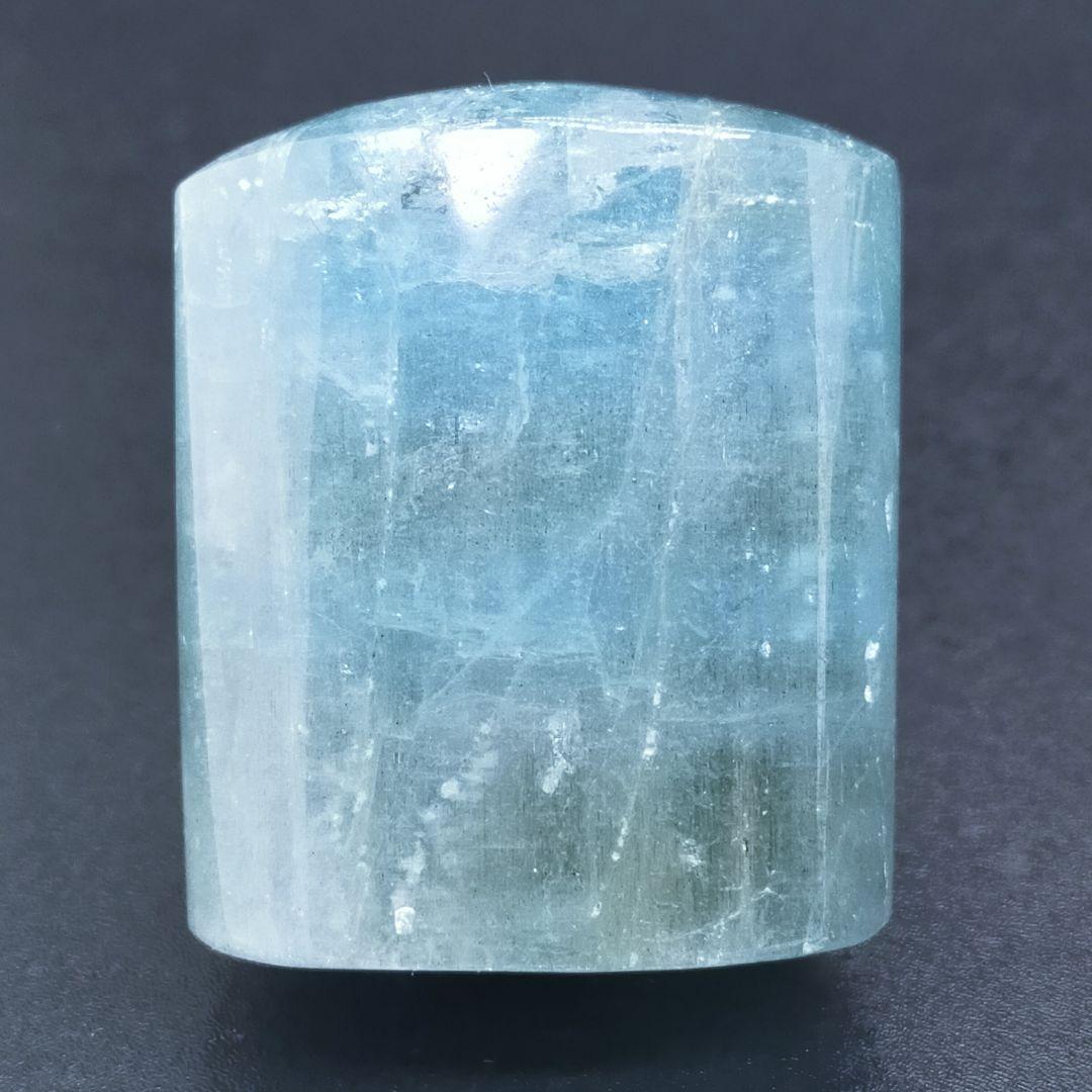 【モザンビーク産】アクアマリンの楕円柱タンブル①