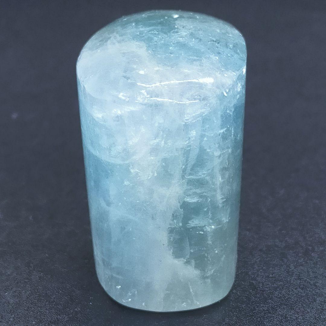 【モザンビーク産】アクアマリンの楕円柱タンブル①