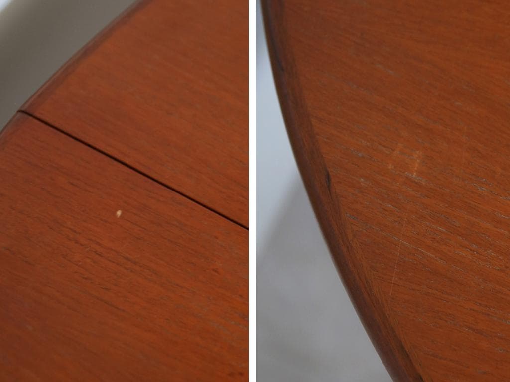 英国アンティーク伸張式ラウンドダイニングテーブル/エクステンション机92-102