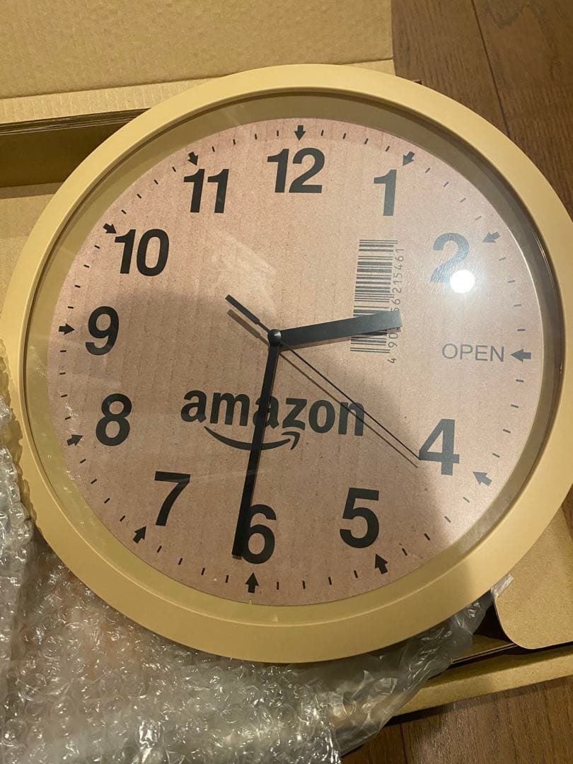 Amazonダンボール風時計2種セット