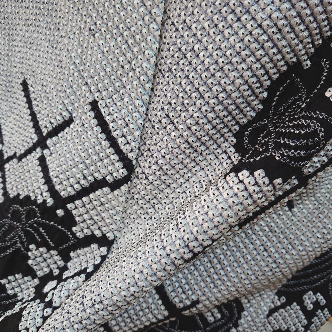 #525 正絹 総絞り小紋 美品【リユース着物】#Letter bee