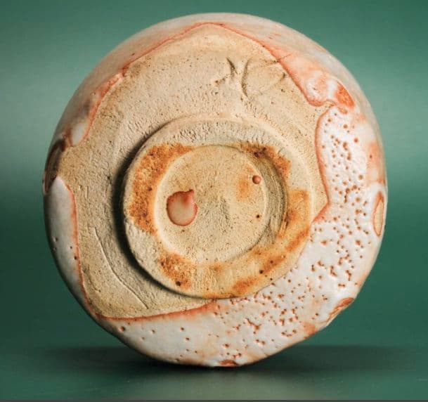 【桃山陶の名工】玉置保夫　志野茶碗　本物保証　県重要無形文化財保持者　卯花墻