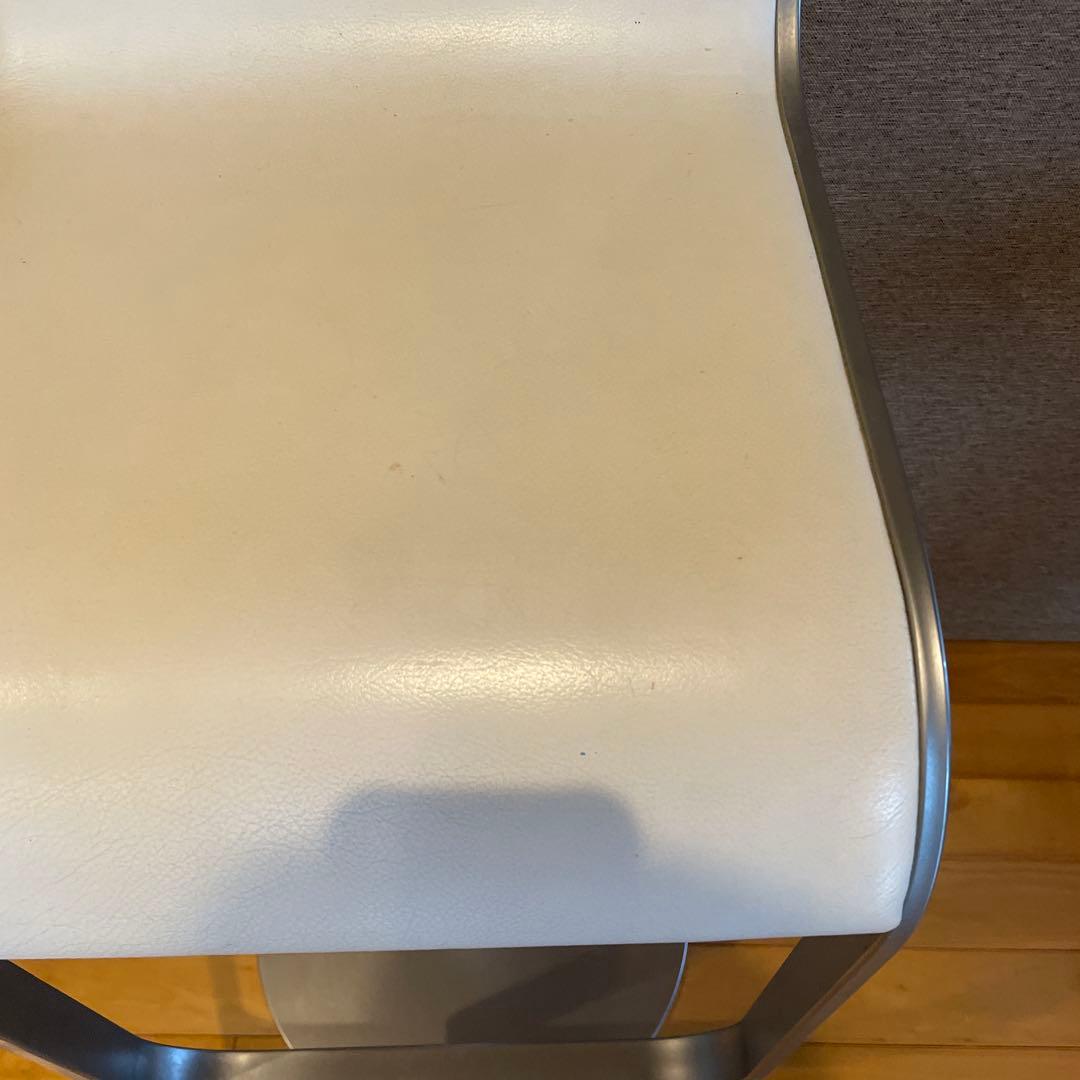 LEM ADAL ラパルマ　スツール　ハイタイプ　本革　ホワイト　①