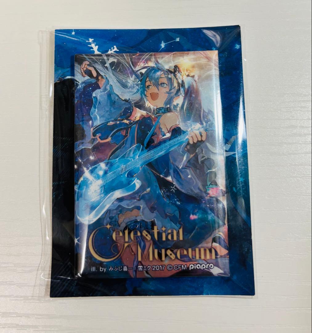 ボカロ　初音ミク　雪ミク 2017 Celestial Museum 缶バッジ