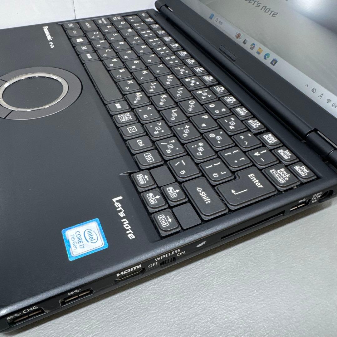 【希少品】レッツノートジェットブラックcfsz6☘️7世代i7☘SSD256GB