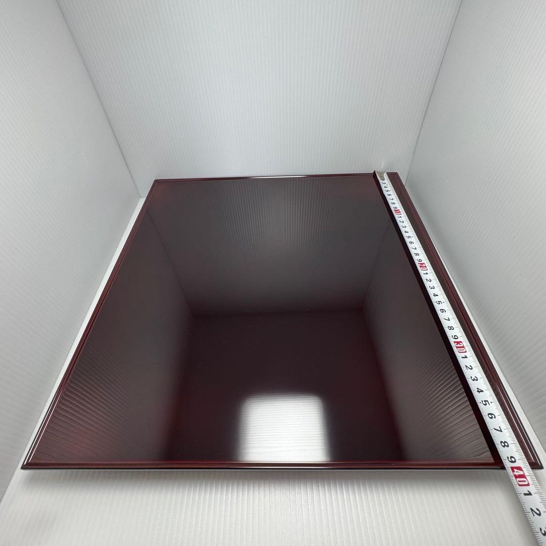 新品 輪島塗 慶塚 慶塚漆器 盛器 菓子器 漆器 漆 器 四角型 赤茶 箱