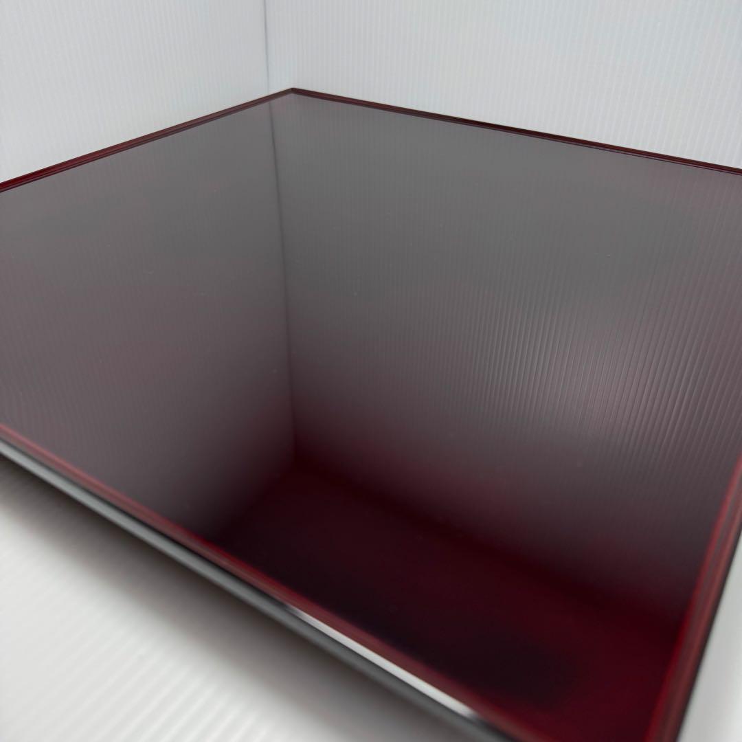 新品 輪島塗 慶塚 慶塚漆器 盛器 菓子器 漆器 漆 器 四角型 赤茶 箱