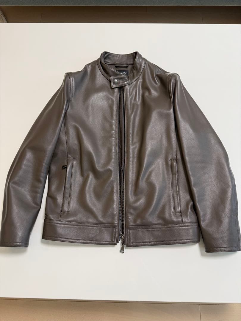 【未使用品】EMMETI エンメティーJURIユリ　シングルライダースジャケット