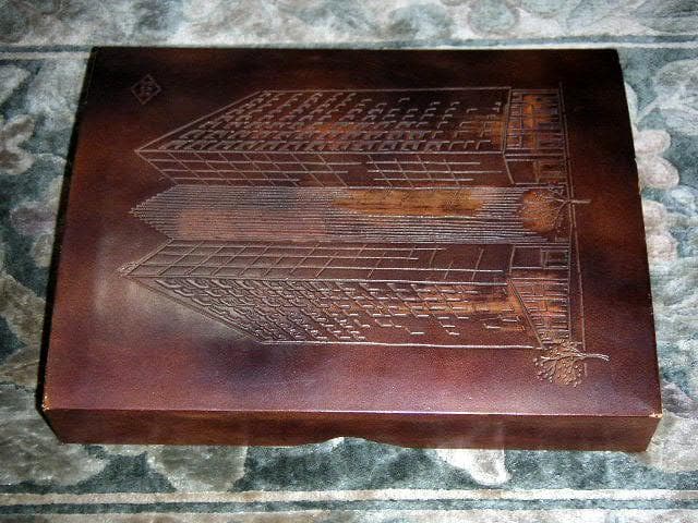 ♥中国　古硯　2400ｇ　箱付き　硯　骨董品