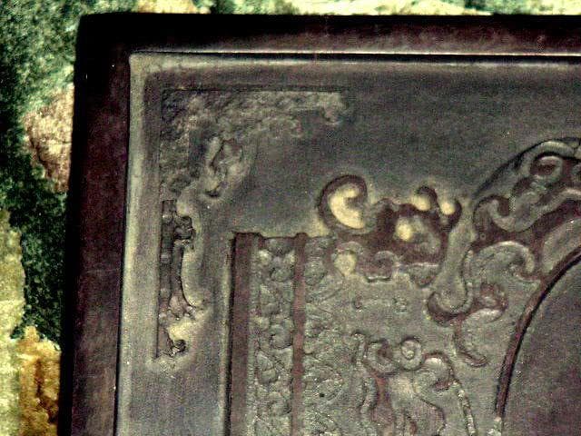 ♥中国　古硯　2400ｇ　箱付き　硯　骨董品