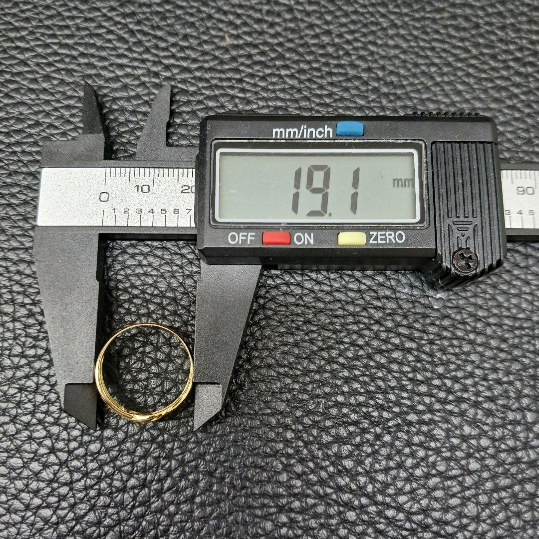 (B010604) K18 YG リング 指輪 約13号 ダイヤモンド