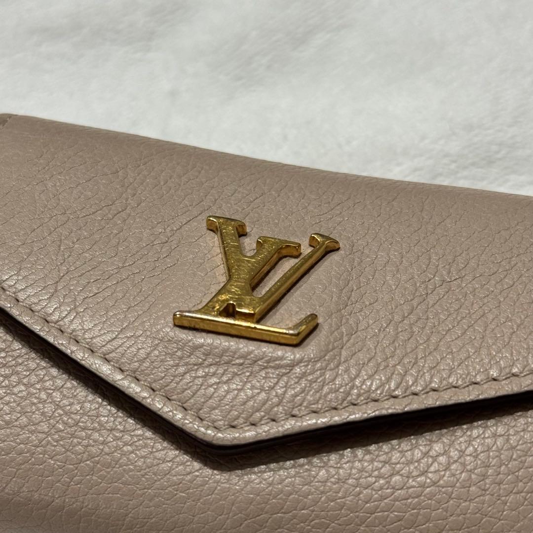 ルイヴィトン　三つ折り財布　ポルトフォイユロックミニ　ガレ