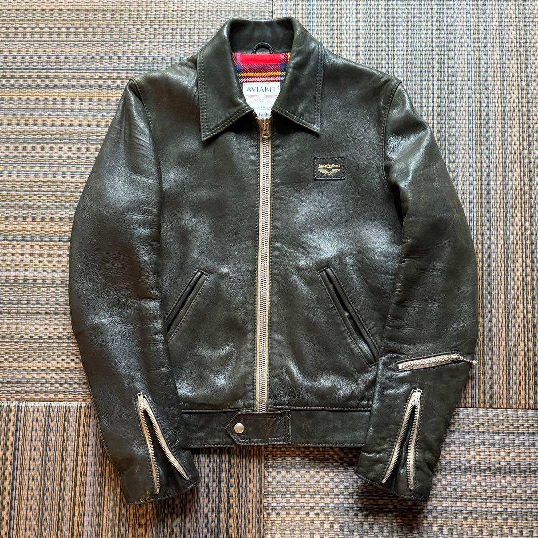 ルイスレザー コルセア タイトフィット シープスキン 36