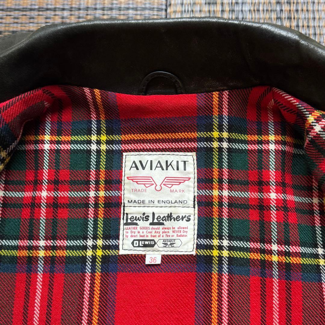 ルイスレザー コルセア タイトフィット シープスキン 36