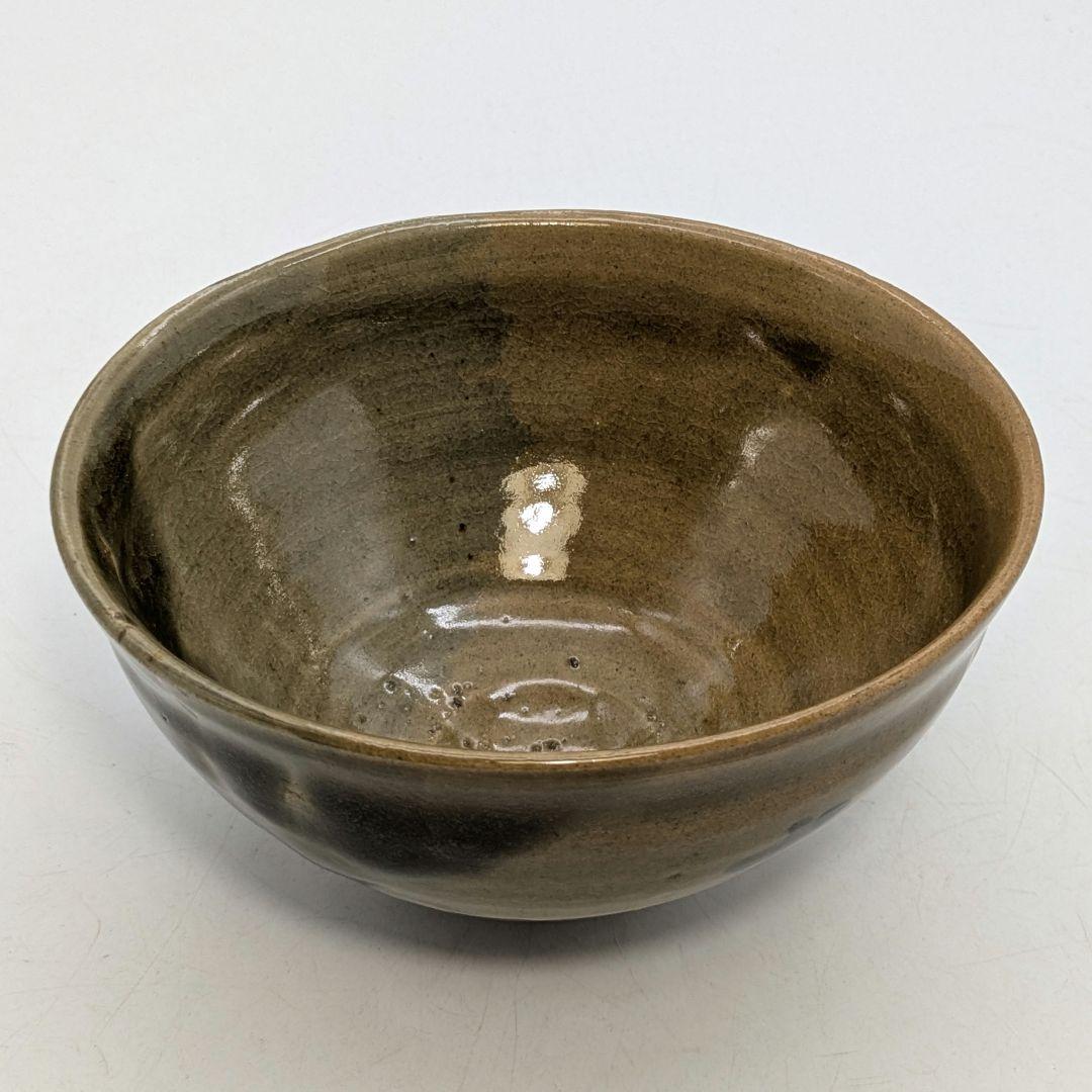 岡山県重要無形文化財 黒井千左 虫明焼 茶盌「静岡」 合箱合布 抹茶碗 茶道具