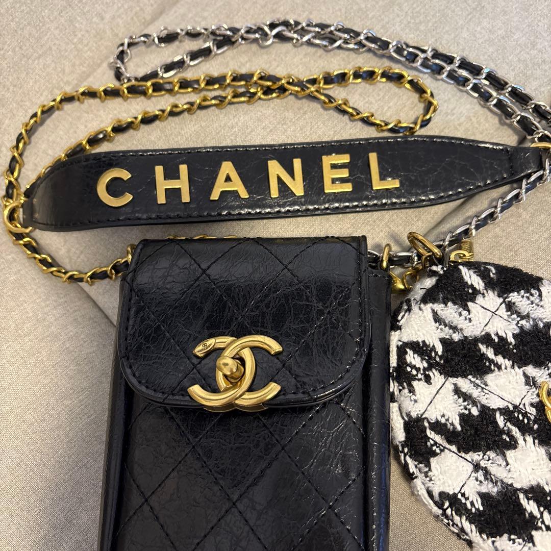 ♡非売品 シャネル ノベルティ スマホポーチ ミニバッグ 斜め掛け♡