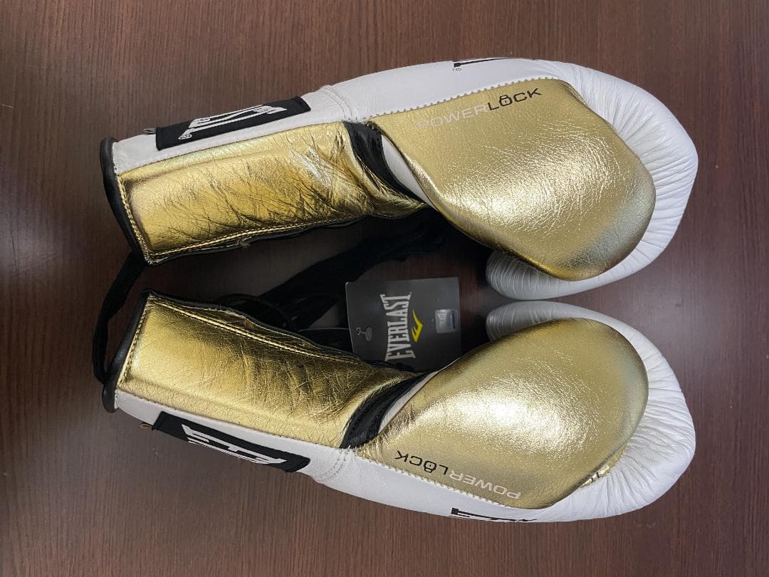 Everlast パワーロック プロファイトグローブ 白/ゴールド 8oz