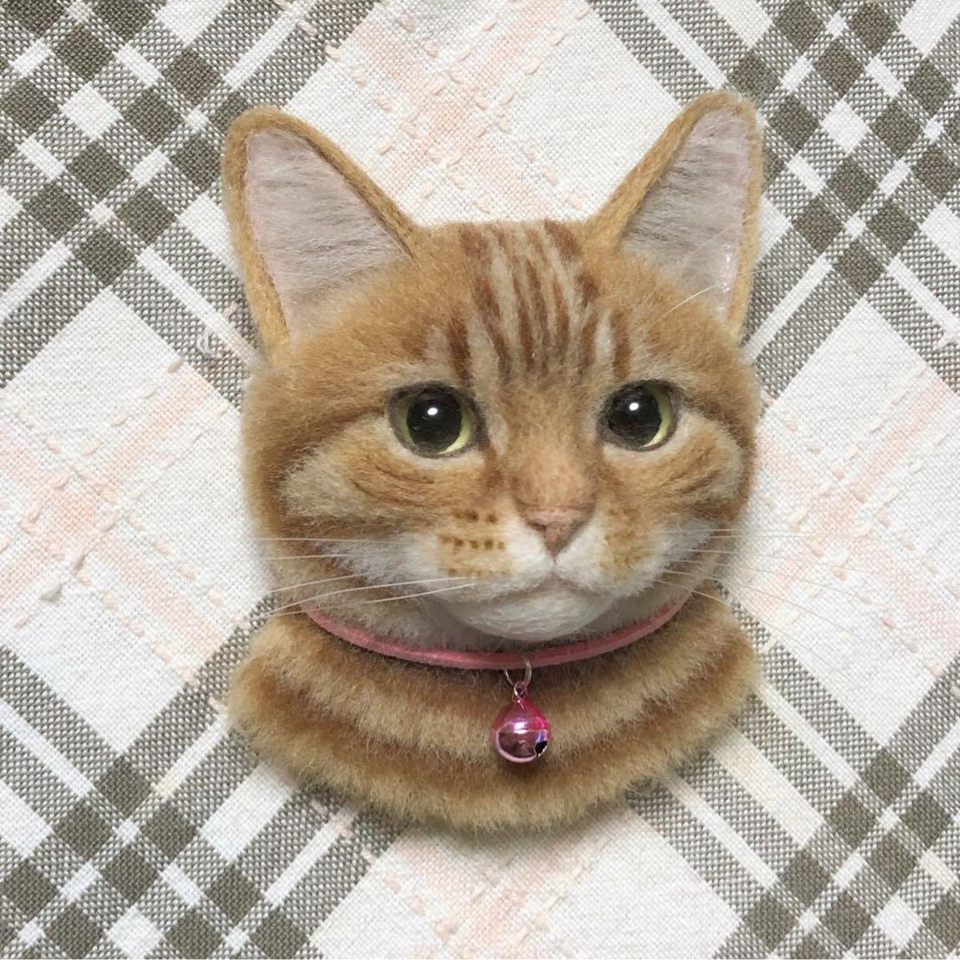 羊毛フェルト 猫 ハンドメイド れな