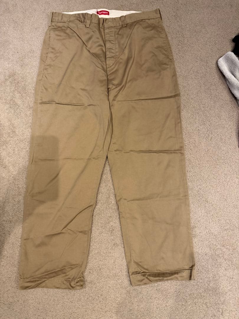 Supreme ベージュ チノパン　36