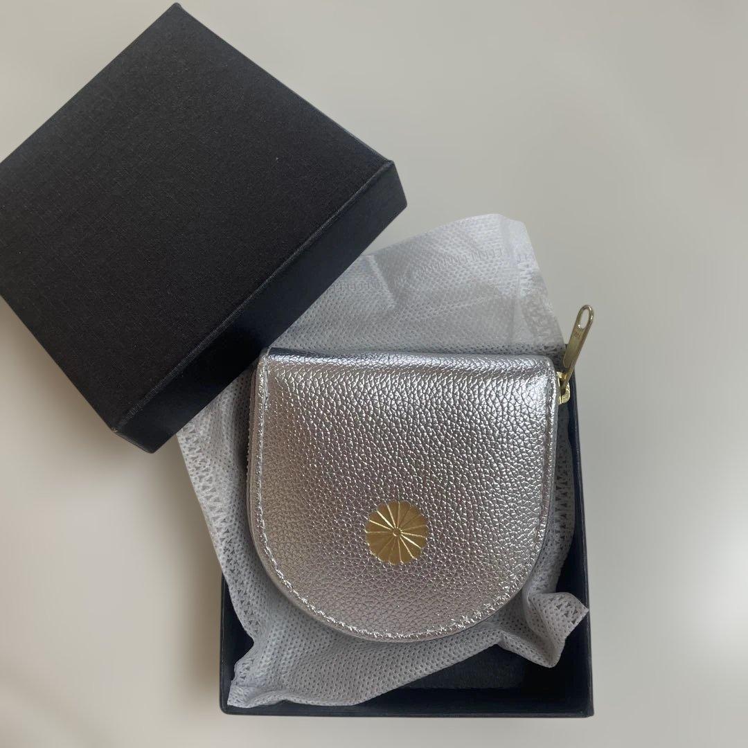 皇居限定 シルバー 馬蹄型小銭入 ケース　銀 財布