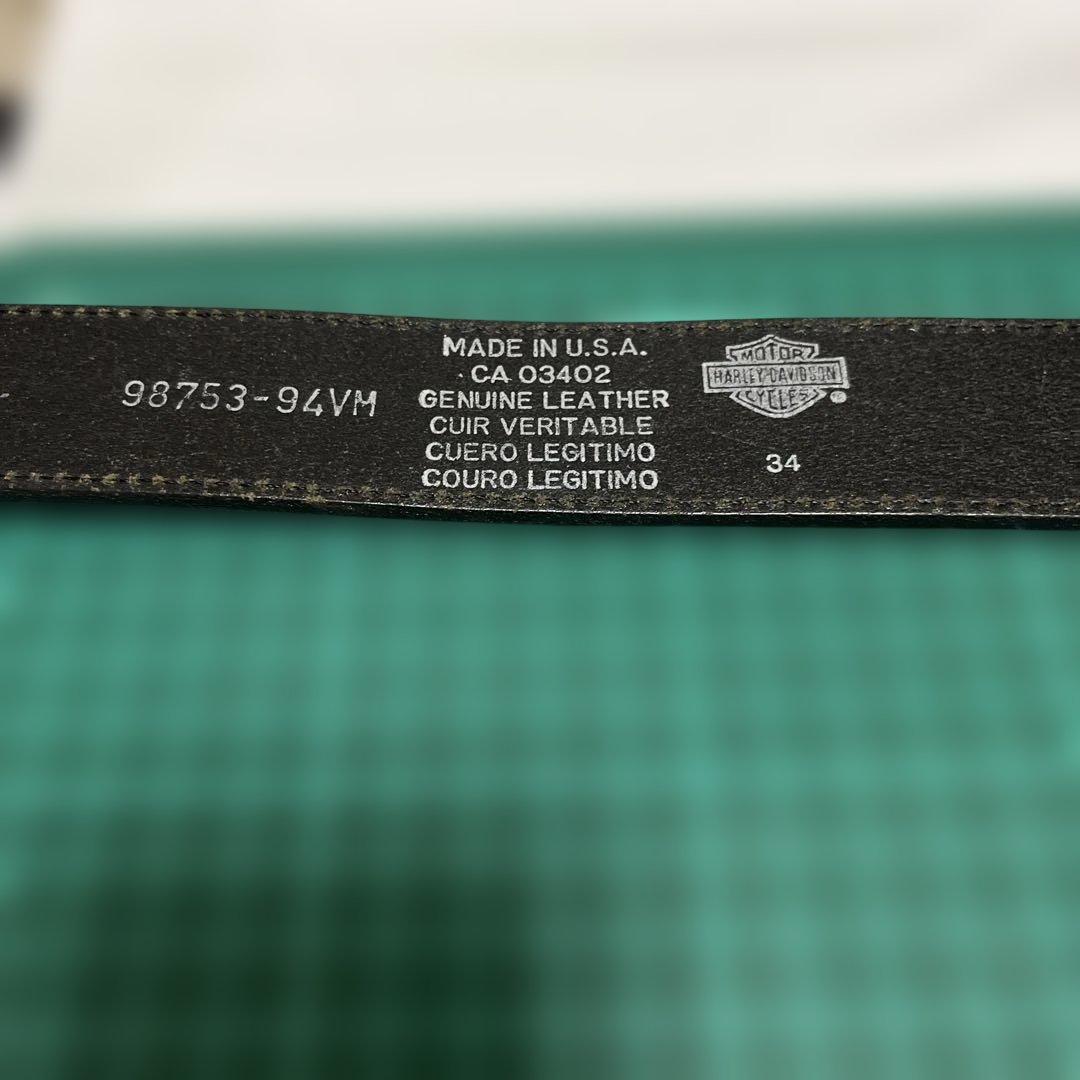 ま*と様 値下げ！ハーレーダビッドソン ブラックレザーベルト