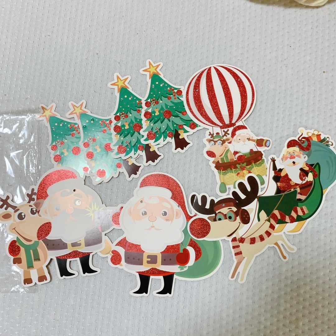 クリスマスバナー 旗 ハンギングバンティング、メリークリスマスバナー