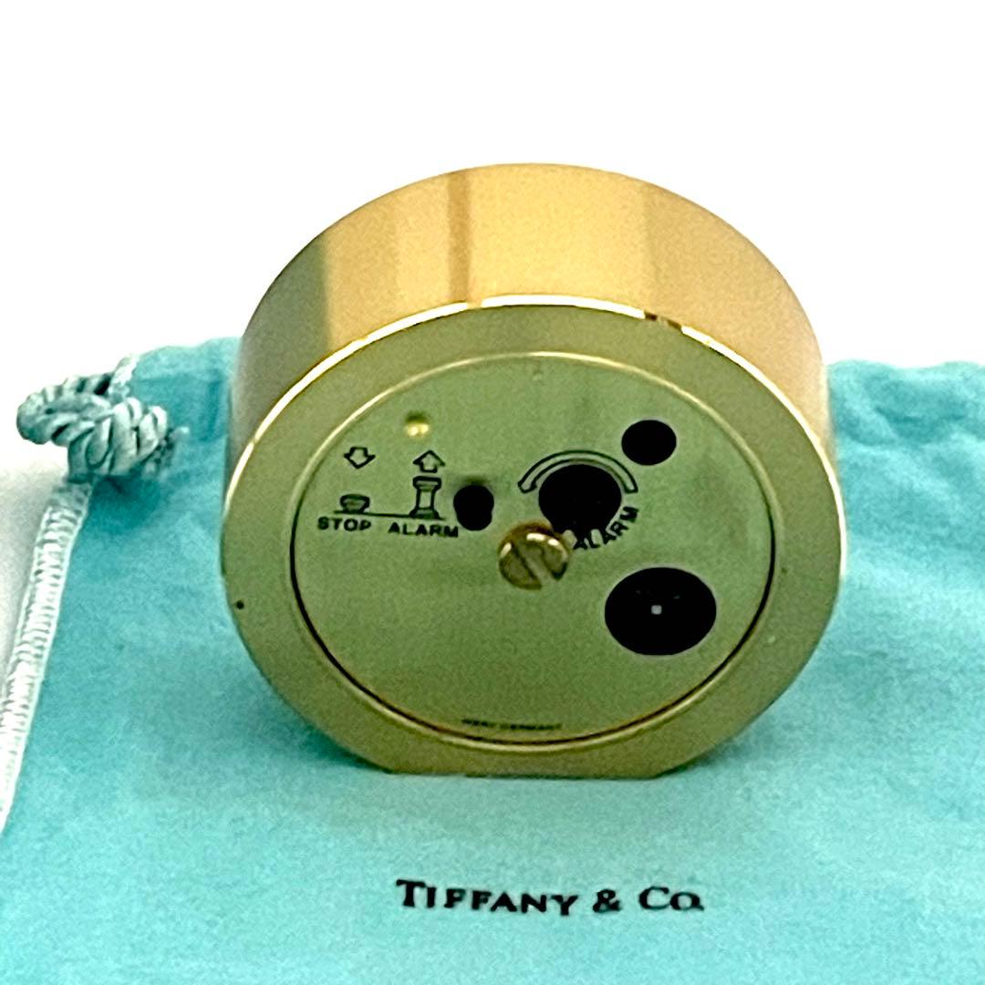 美品✨稼働品 ティファニー 置き時計 ゴールド クォーツ 高級感◎ インテリア
