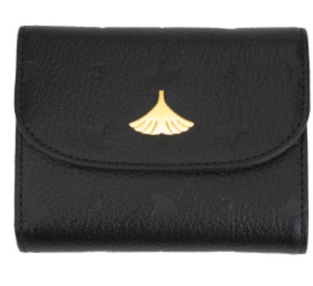 新品未使用品　名探偵コナン　フサエブランド　三つ折り財布　黒