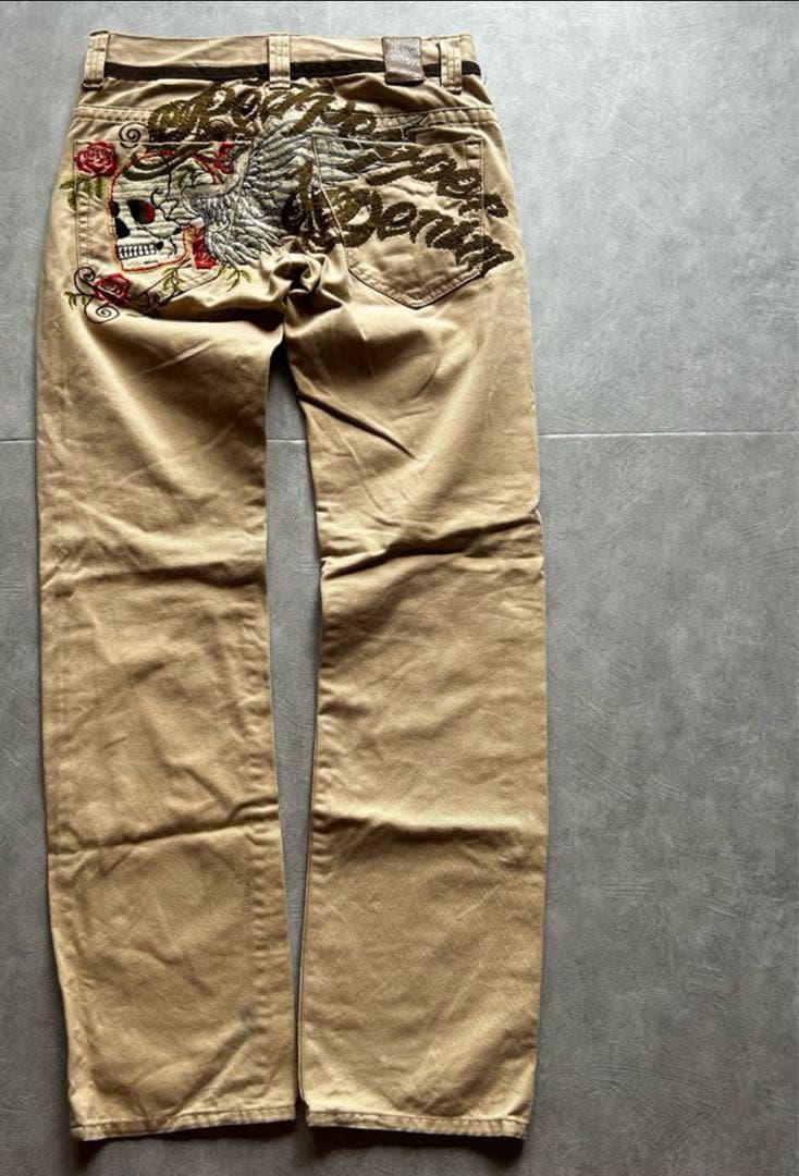 とも専用 Red pepper scull denimpants y2k