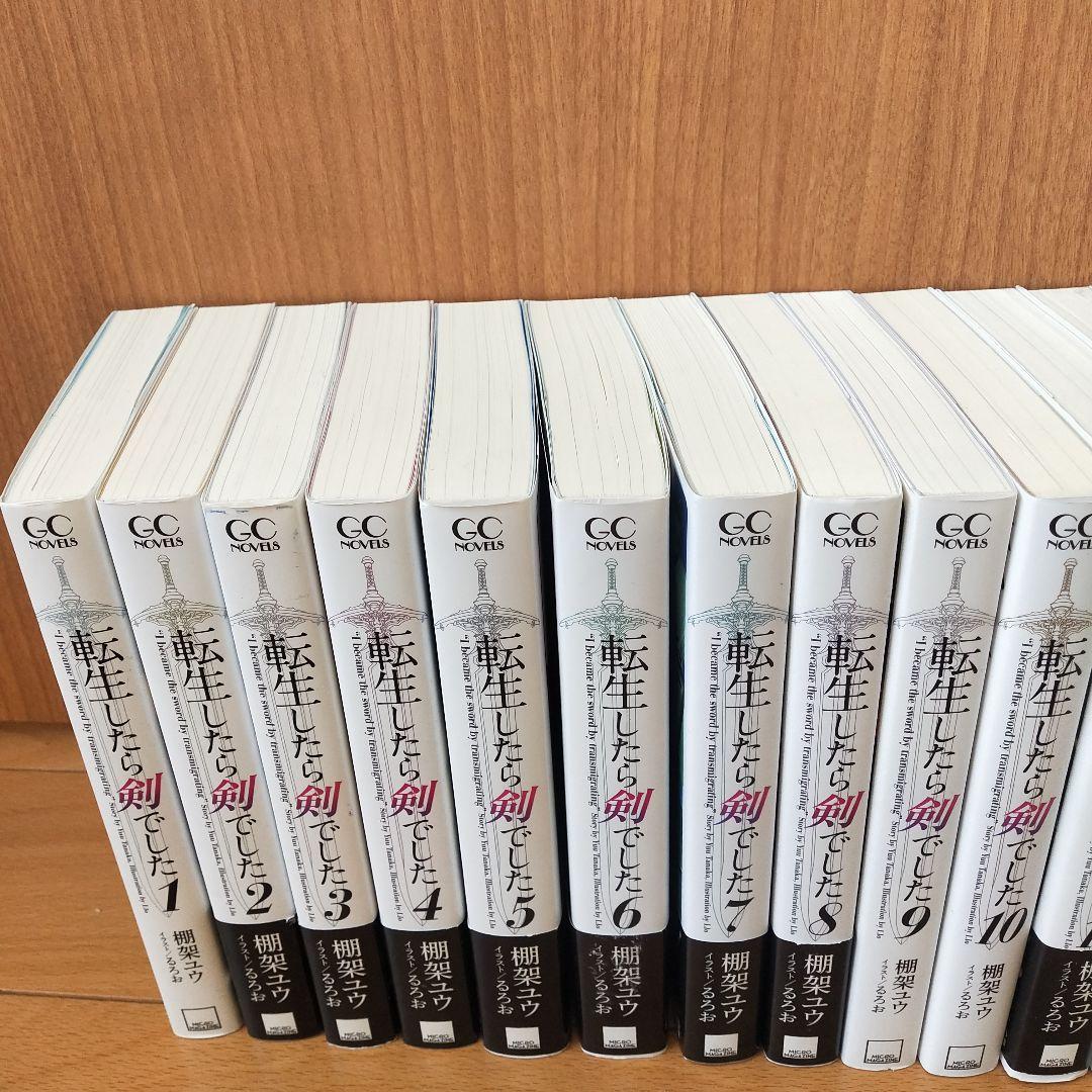 転生したら剣でした 　1巻〜19巻セット　ライトノベル