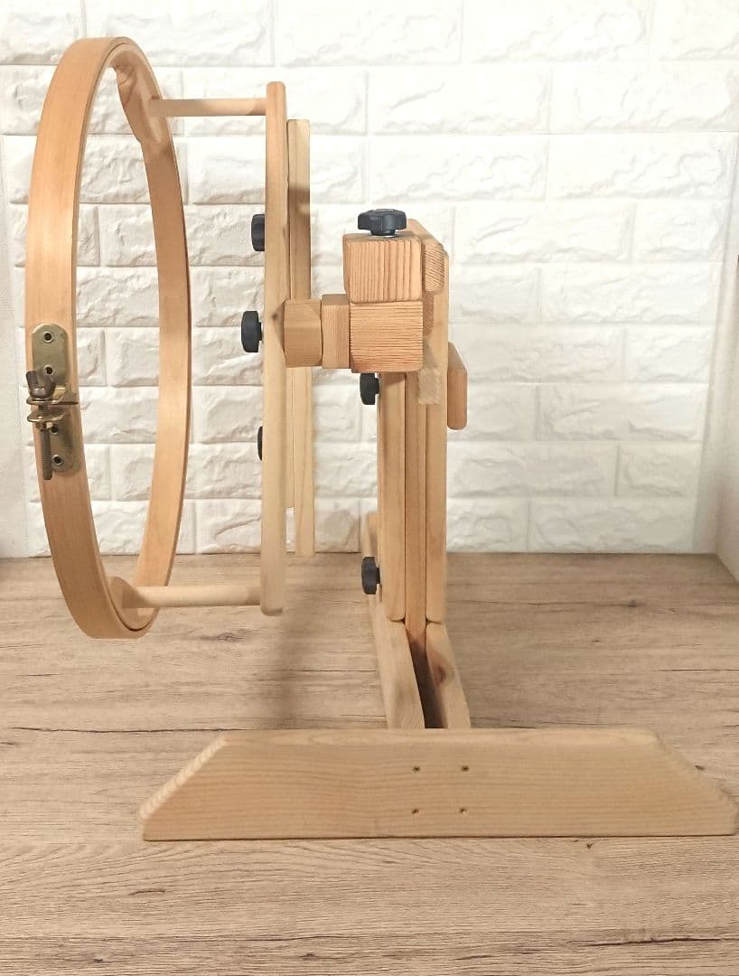 パッチワーク　刺繍用　スタンドフープ　木製　45cm