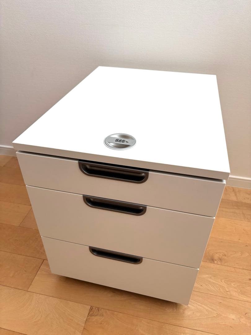 【IKEA】 ガッラント デスクワゴン オフィス ユニット 3段 キャスター付き